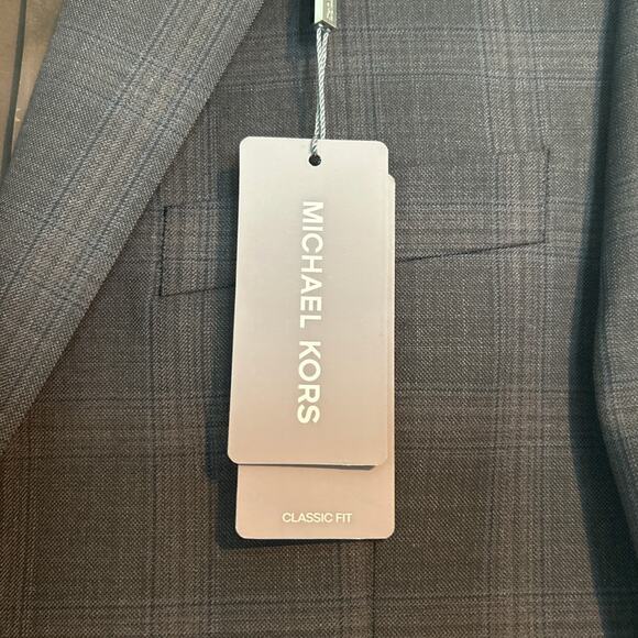 NWT Michael Kors Classic Fit Sport Coat – Charcoal/Brown, Men’s 38S - Picture 3 of 9
